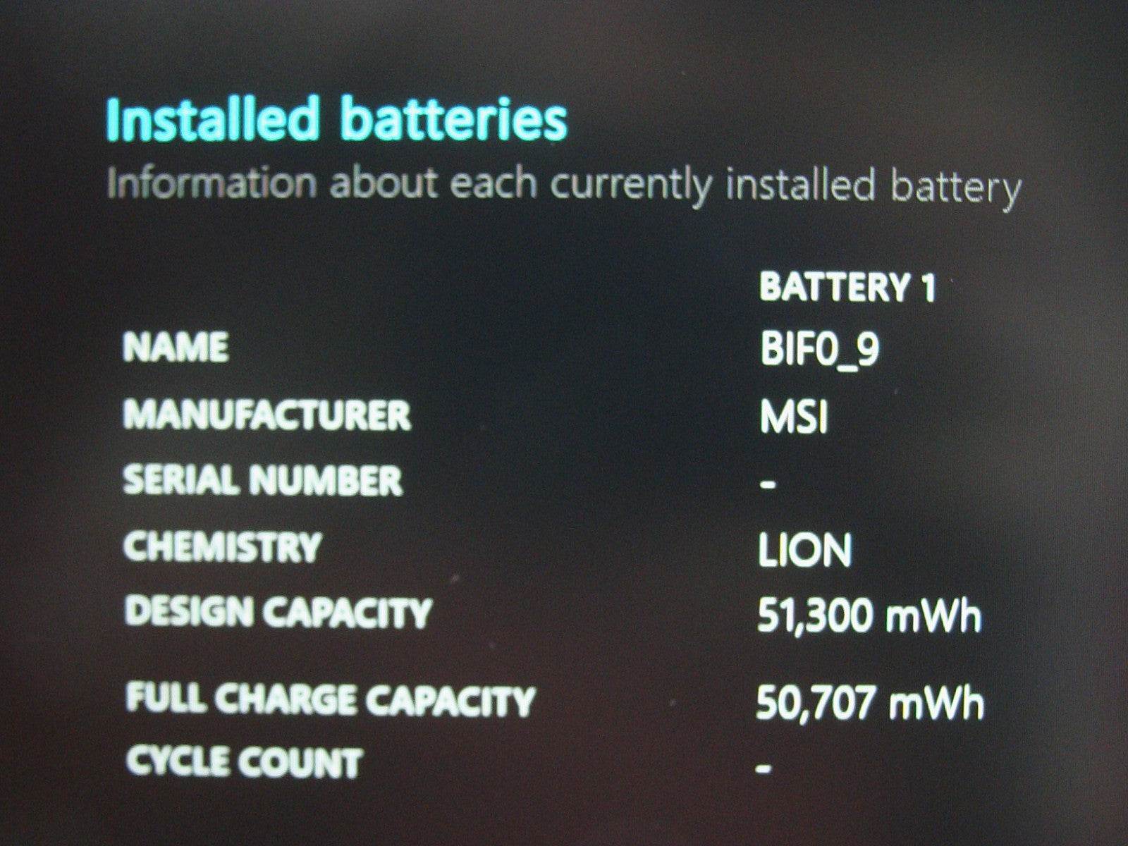 MSI Thin GF63 15.6'' FHD 144hz i5-12450H 2.0GHz 8GB 1TB SSD RTX 2050 Battery 99% - Tested Computer Laptop Parts