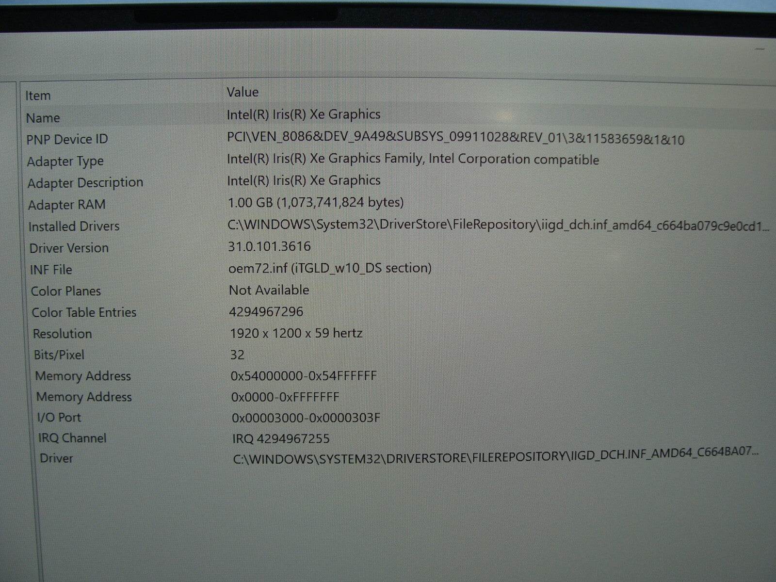 Dell XPS 13 9310 Laptop FHD+ Intel i5-1135G7 2.4GHz 16GB 256GB EXCELLENT BATTERY - Tested Computer Laptop Parts