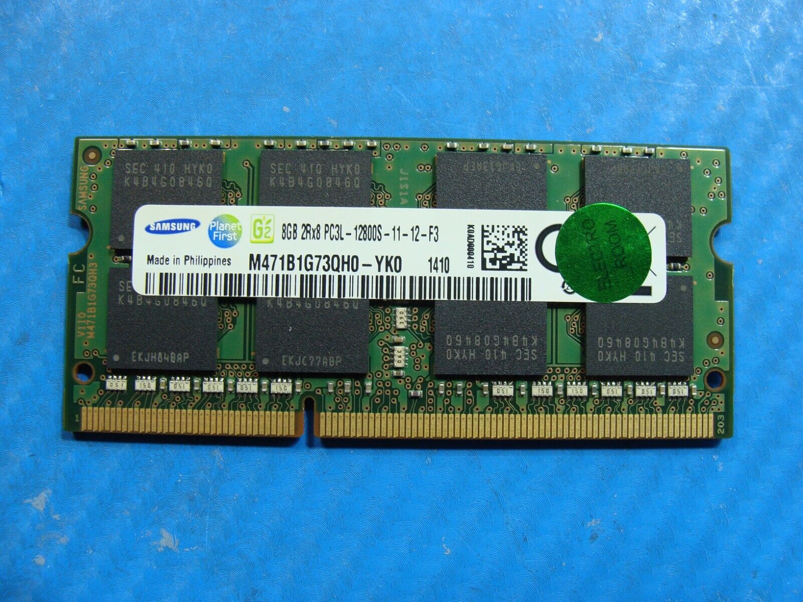 Lenovo W540 Samsung 8GB 2Rx8 PC3L-12800S Memory RAM SO-DIMM M471B1G73QH0-YK0