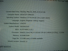 Lenovo ThinkPad L15 Gen 1 15.6"FHD IPS i5-10210U 1.6GHz 8GB 256GB Battery 96%