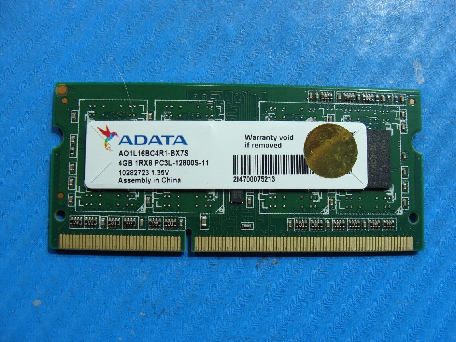 HP 14-cb011wm ADATA 4GB 1Rx8 PC3L-12800S SO-DIMM Memory RAM AO1L16BC4R1-BX7S