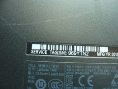 Dell Latitude 7480 14" Genuine Bottom Case Base Cover Black JW2CD AM1S1000702