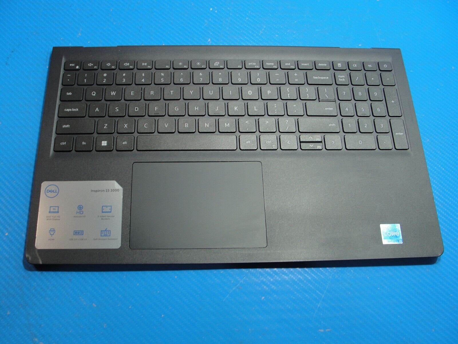 Dell Inspiron 15.6” 15 3511 OEM Palmrest w/Keyboard TouchPad & Speakers 54WVM - Tested Computer Laptop Parts