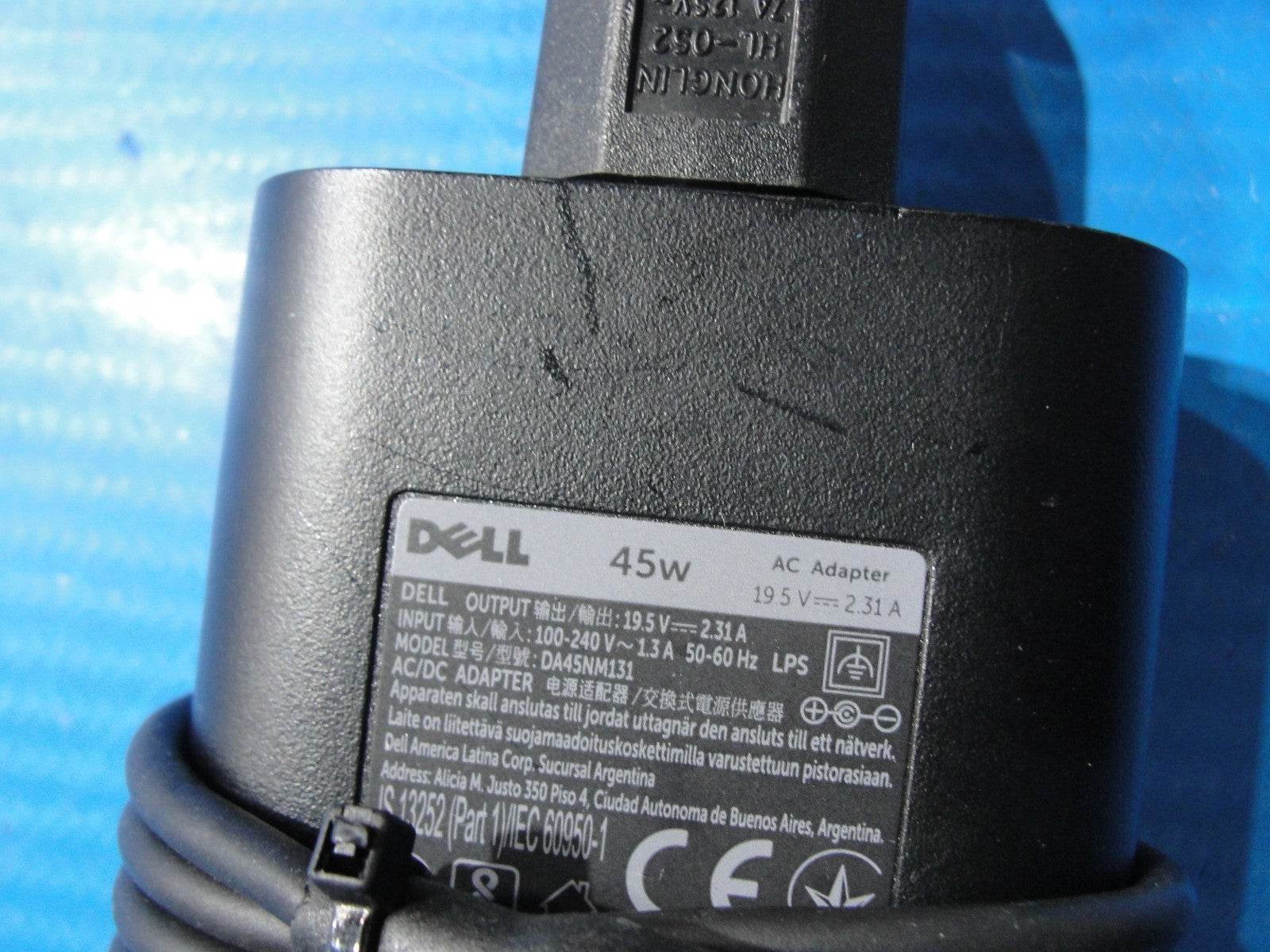 Original Dell 45W AC Adapter Charger 19.5V - 2.31A 4.5mm × 3.0mm Center Pin - Tested Computer Laptop Parts