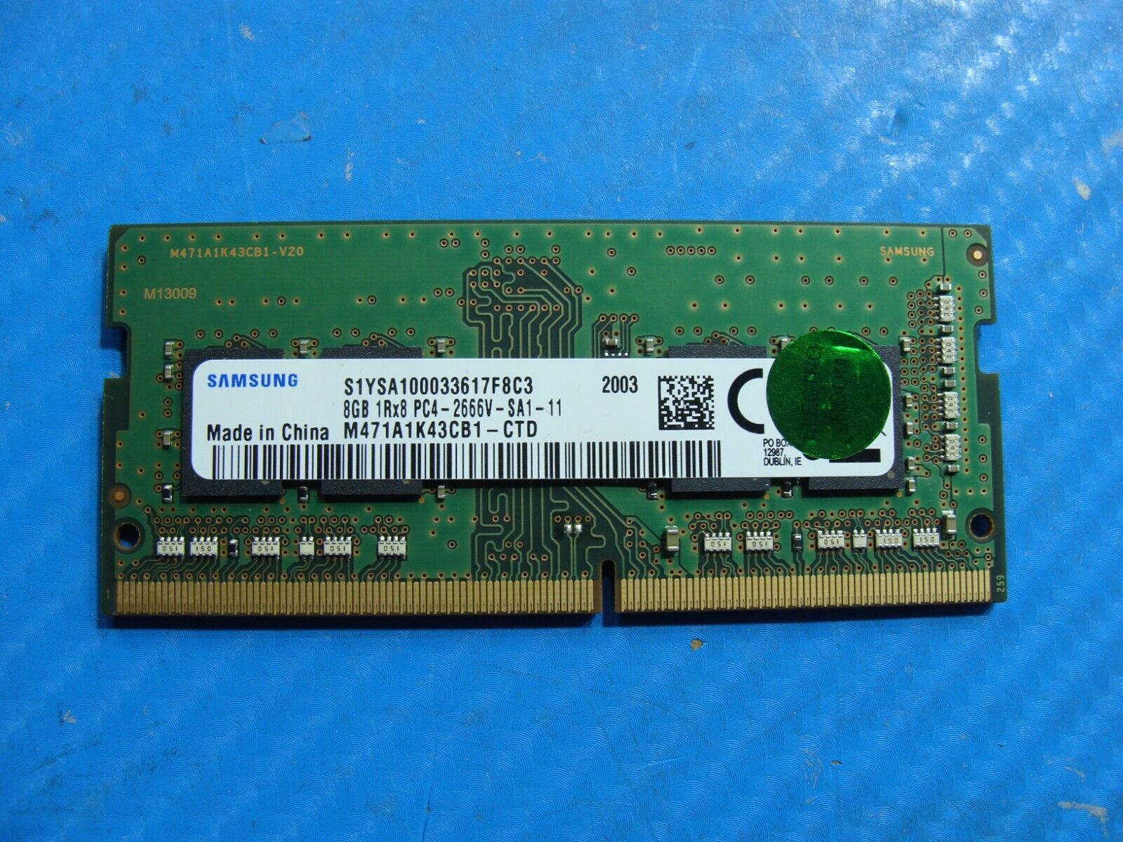 HP 15-ef1001ds Samsung 8GB 1Rx8 PC4-2666V Memory RAM SO-DIMM M471A1K43CB1-CTD