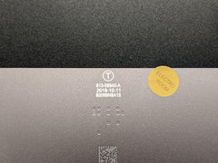 MacBook Pro A1989 13" Mid 2018 MR9Q2LL/A Bottom Case Space Gray 923-02514