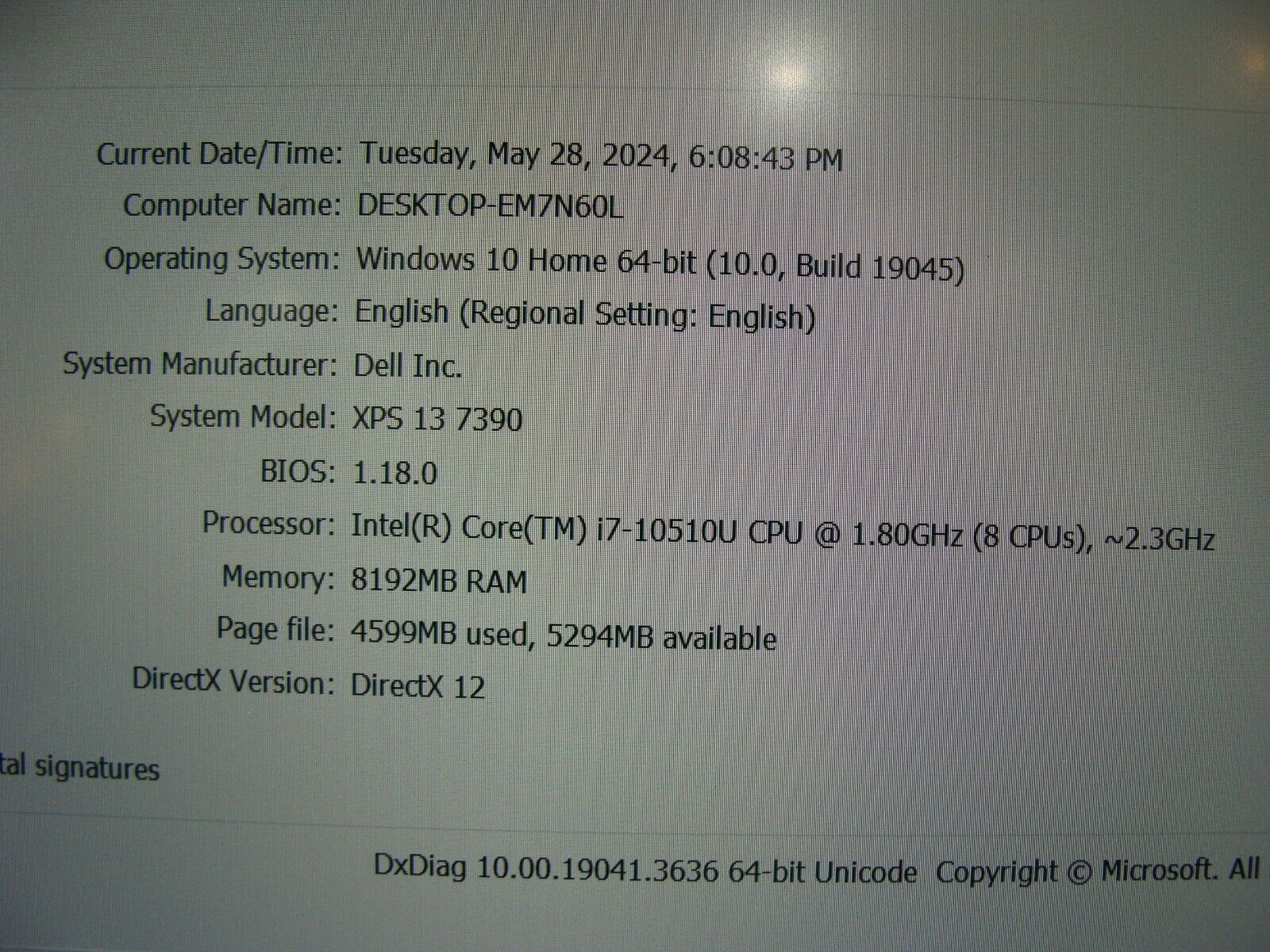 Dell XPS 13 7390 13.3