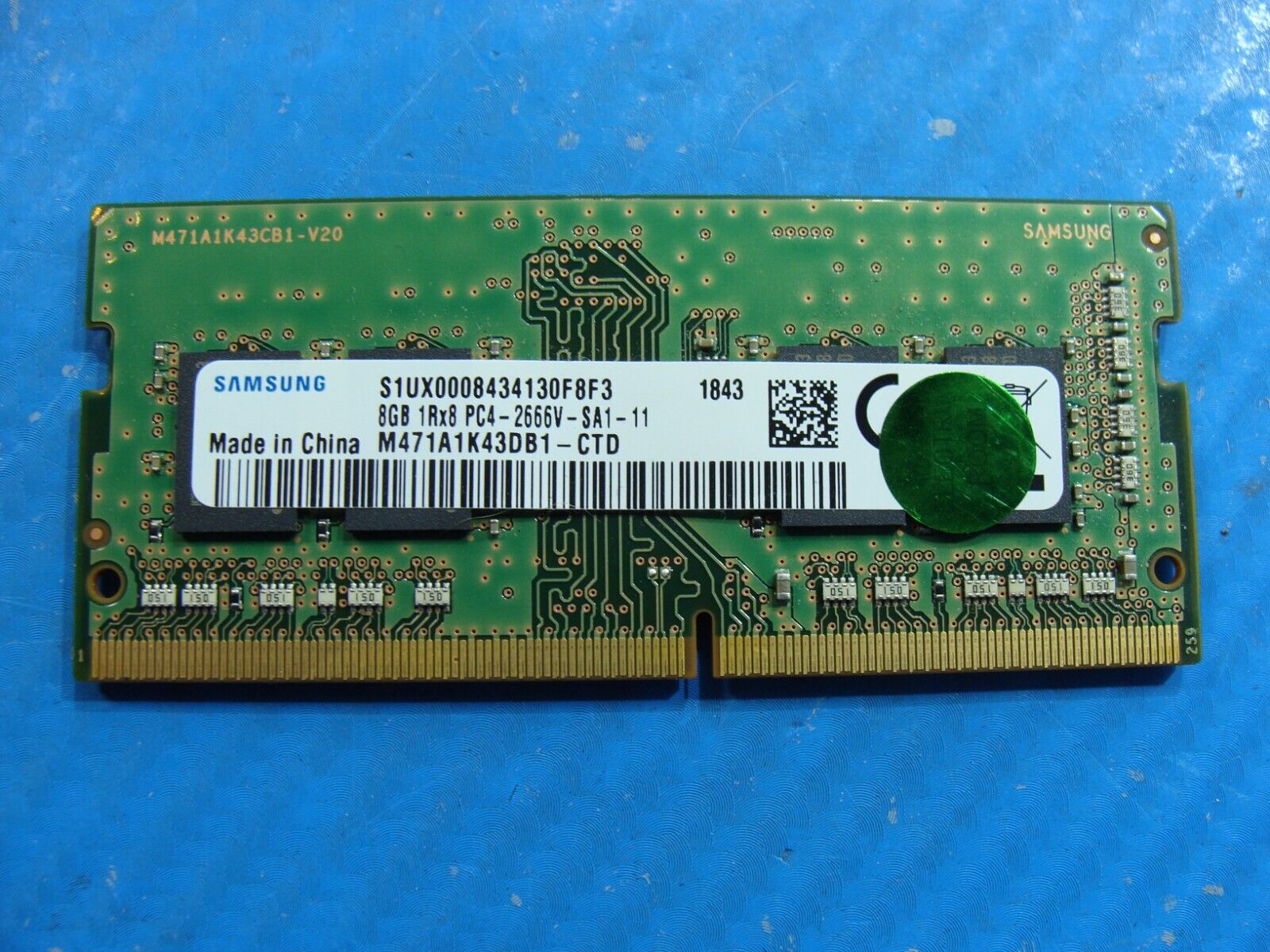 HP 15-cc610ms Samsung 8GB 1Rx8 PC4-2666V Memory RAM SO-DIMM M471A1K43DB1-CTD