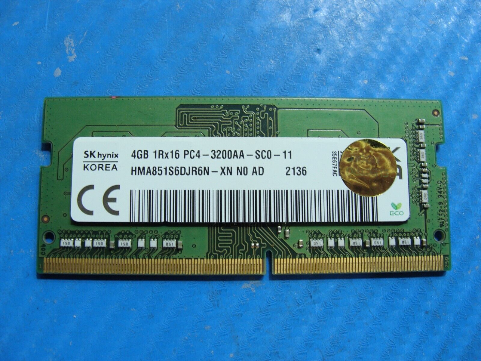 HP 17-cp0035cl SK Hynix 4GB 1Rx16 PC4-3200AA Memory RAM SO-DIMM HMA851S6DJR6N-XN