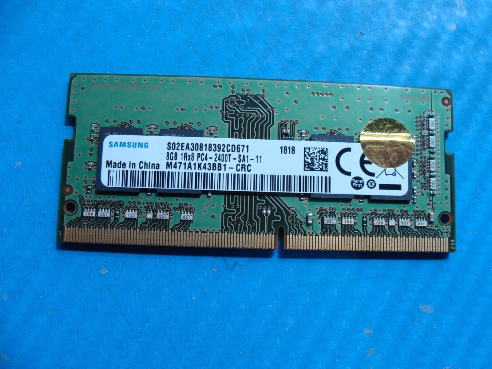 Lenovo Yoga 370 Samsung 8GB 1Rx8 PC4-2400T Memory RAM SO-DIMM M471A1K43BB1-CRC