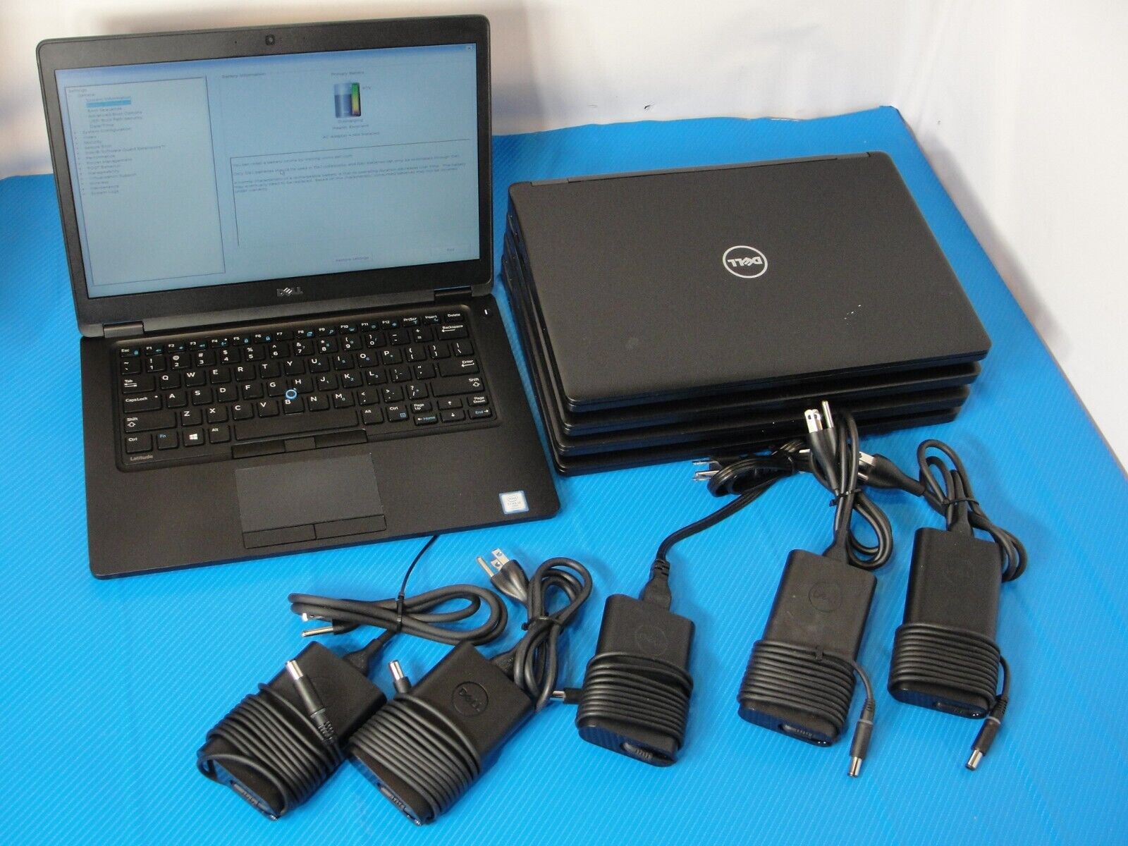 Lot 5x Dell Latitude 5480 Intel i5-7300U Laptop EXCELLENT BATTERY PWR Adp NO SSD