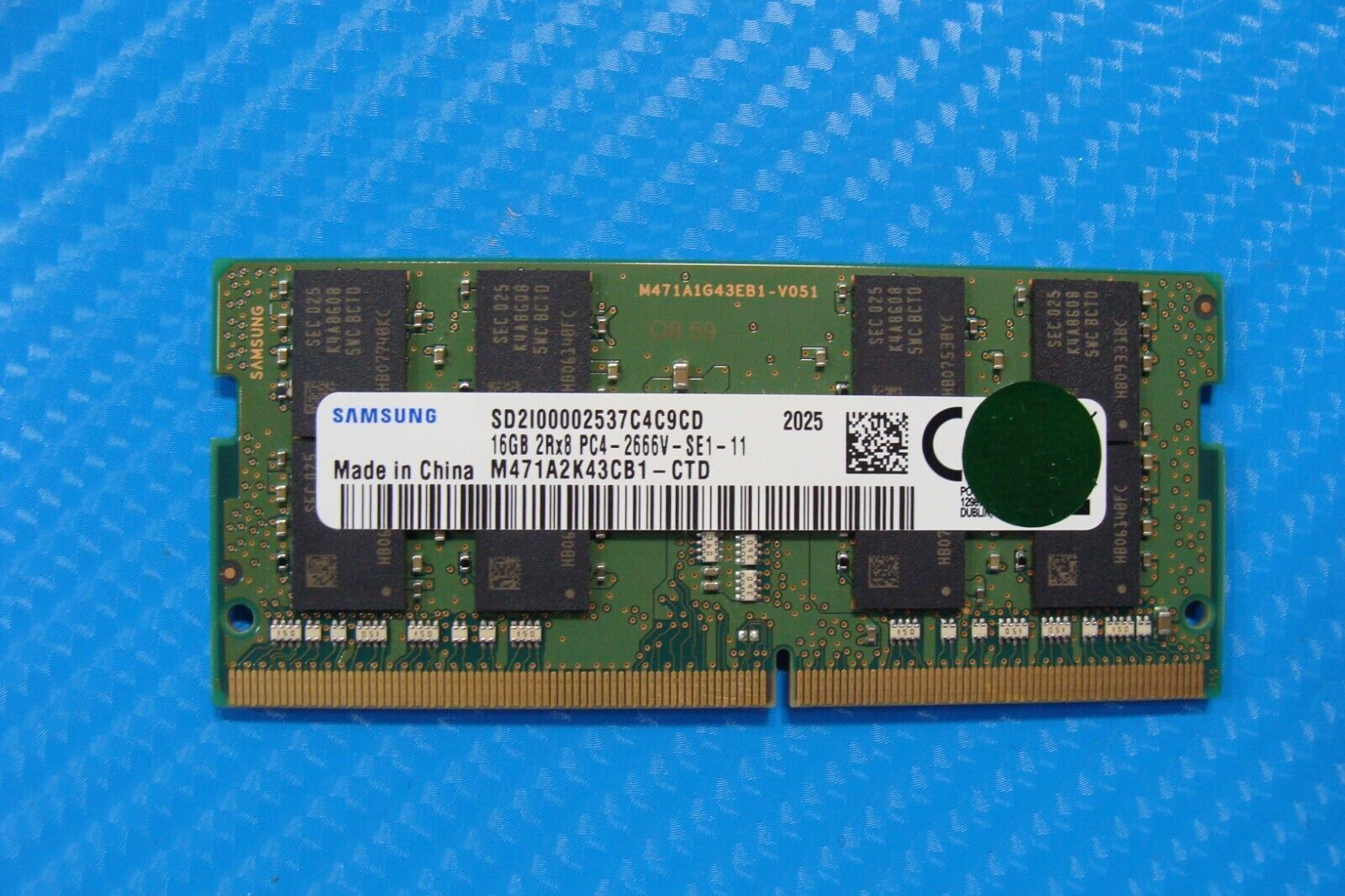 HP Studio G5 Samsung 16GB 2Rx8 PC4-2666V Memory RAM SO-DIMM M471A2K43CB1-CTD