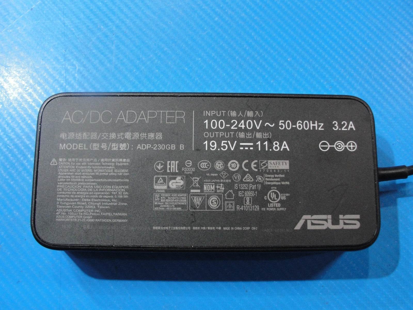 230W 19.5V 11.8A P/N: ADP-230GB B AC Adapter Compatible Asus - Tested Computer Laptop Parts