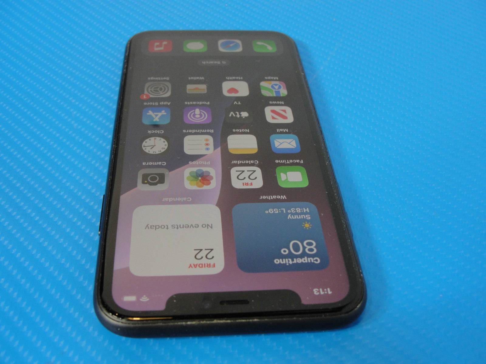 Apple iPhone 11 A2111 Spectrum 64GB Black /Dual SIM -eSIM /Good/Good Battery - Tested Computer Laptop Parts