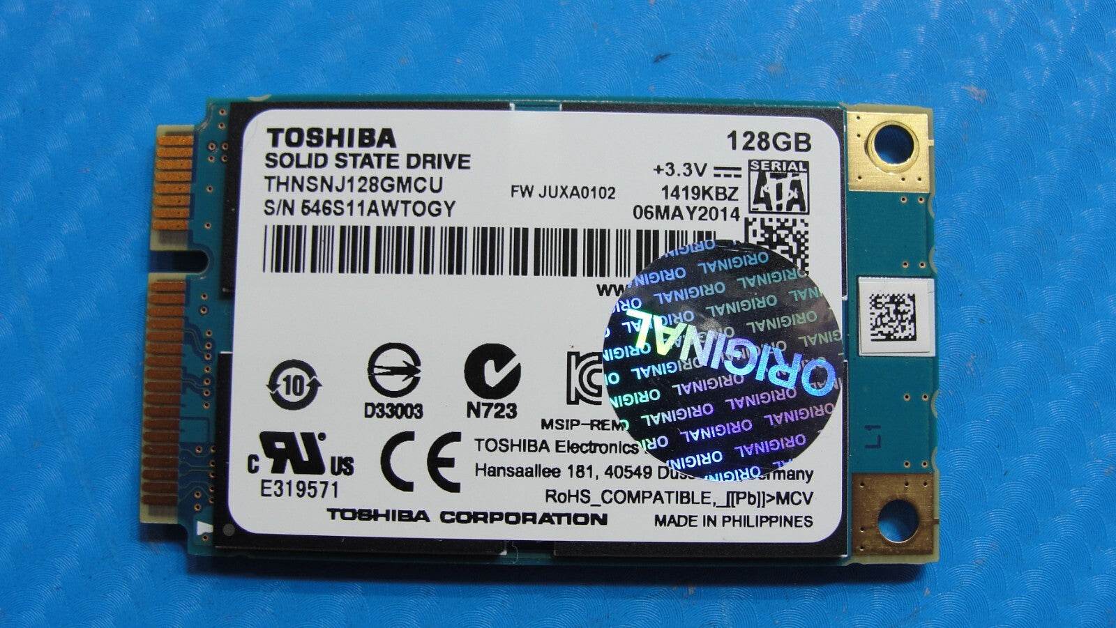 MSI GS70 2PE Toshiba 128GB SSD Solid State Drives THNSNJ128GMCU - Tested Computer Laptop Parts