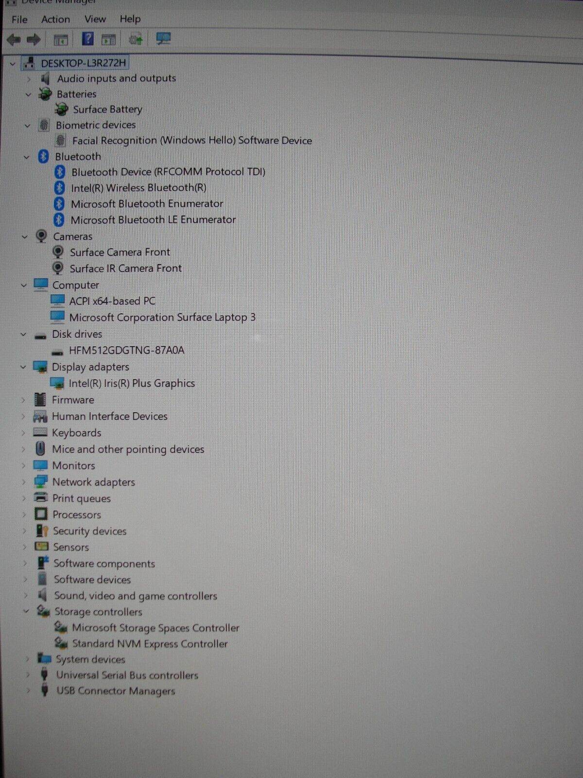 Microsoft Surface Pro1796 12.3”FHD 2.6GHz 4GB 128GB SSD TOUCH+ Charger original - Tested Computer Laptop Parts