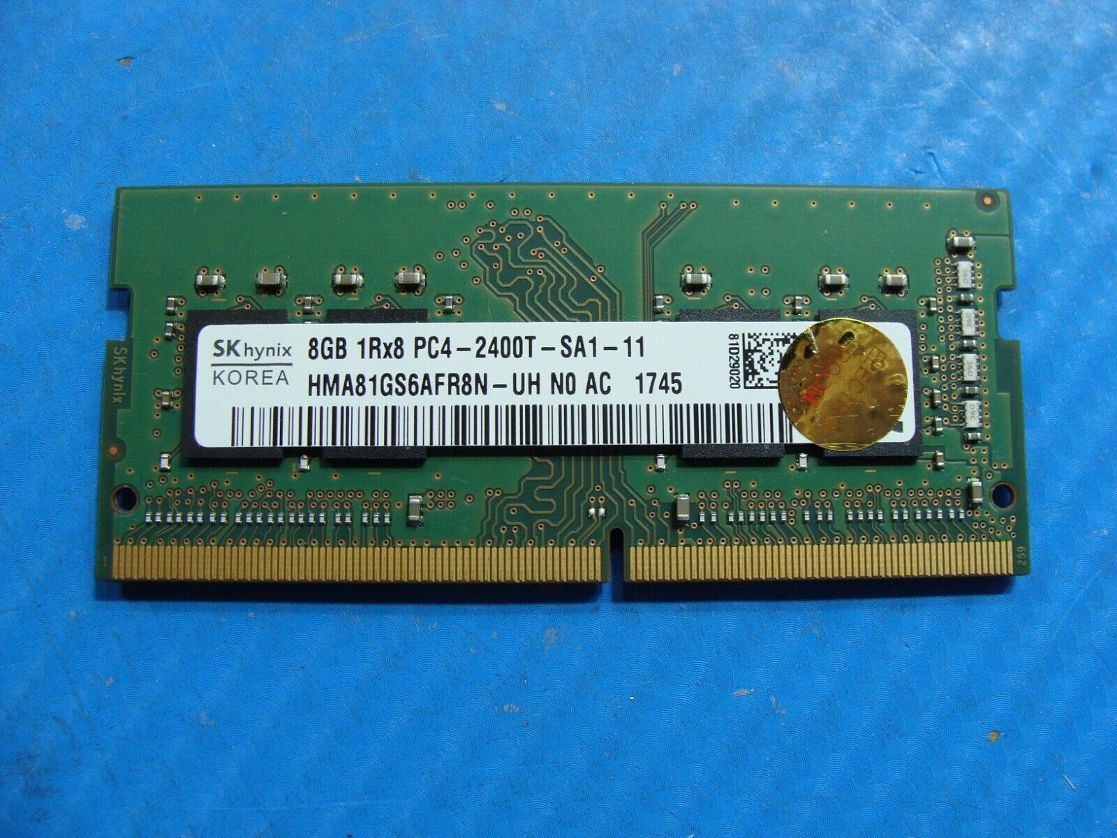 Dell 5580 Sk hynix 8GB 1Rx8 PC4-2400T Memory RAM SO-DIMM HMA81GS6AFR8N-UH