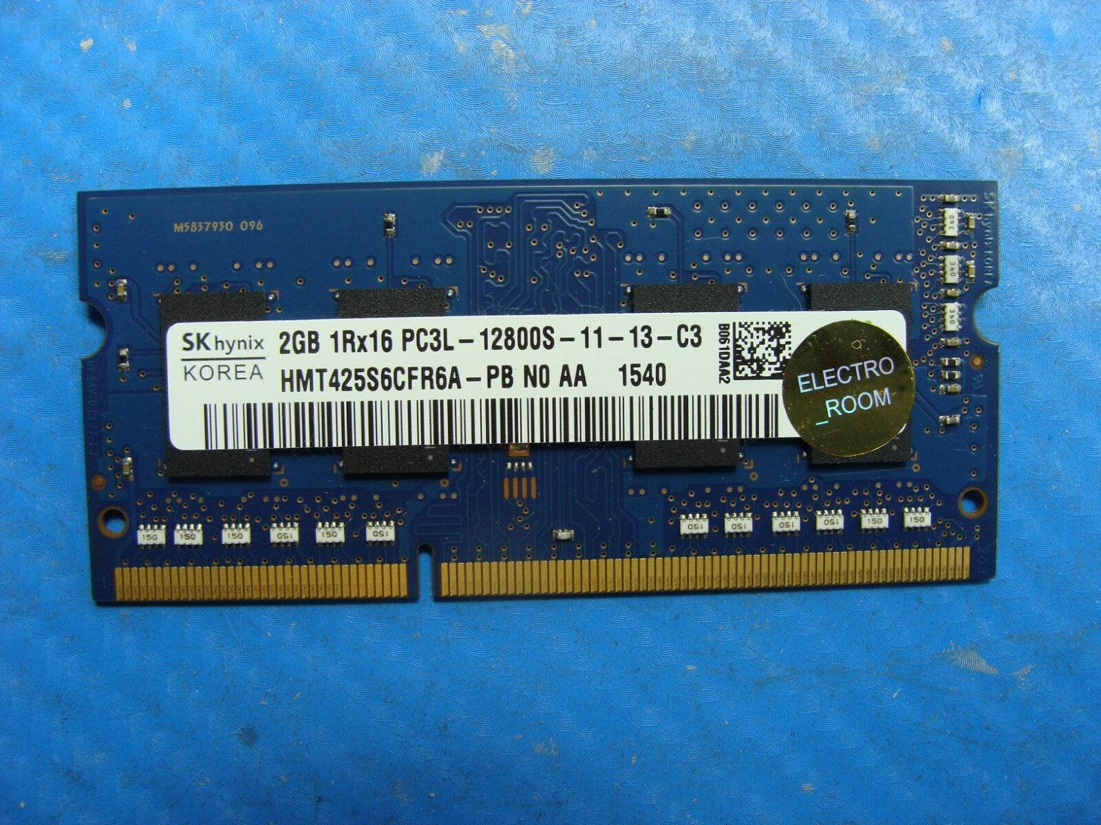 Asus X555LA Laptop SK hynix 2GB Memory PC3L-12800S-11-13-C3 HMT425S6AFR6A-PB - Tested Computer Laptop Parts