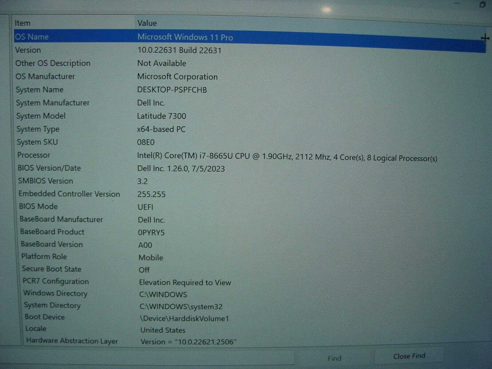 Dell Latitude 7300 Touch Screen 13.3