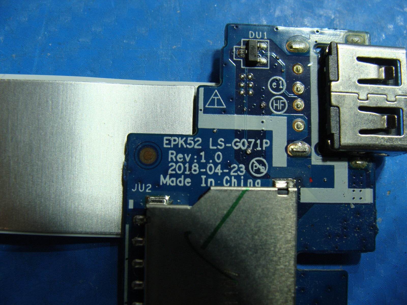 HP 15.6” 15-db0005dx Genuine Laptop USB Card Reader Board w/Cable LS-G071P - Tested Computer Laptop Parts