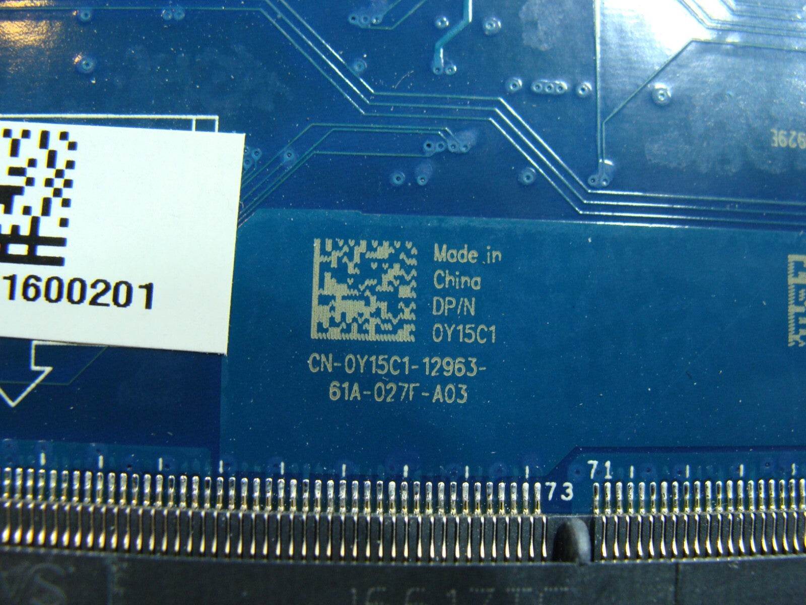 Dell Latitude 14” E7450 Genuine Intel i7-5600U 2.6GHz Motherboard LA-A961P Y15C1 - Tested Computer Laptop Parts