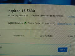 Dell Inspiron 16 5630 16"TOUCH EVO i7-1360P max5.00GHz 16 GB 1TB SSD WRTY03/2025