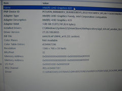 HP 15-DA1005DX 14”HD TOUCH 1.8GHz 12GB SSD Reset 256GB+Charger - Tested Computer Laptop Parts