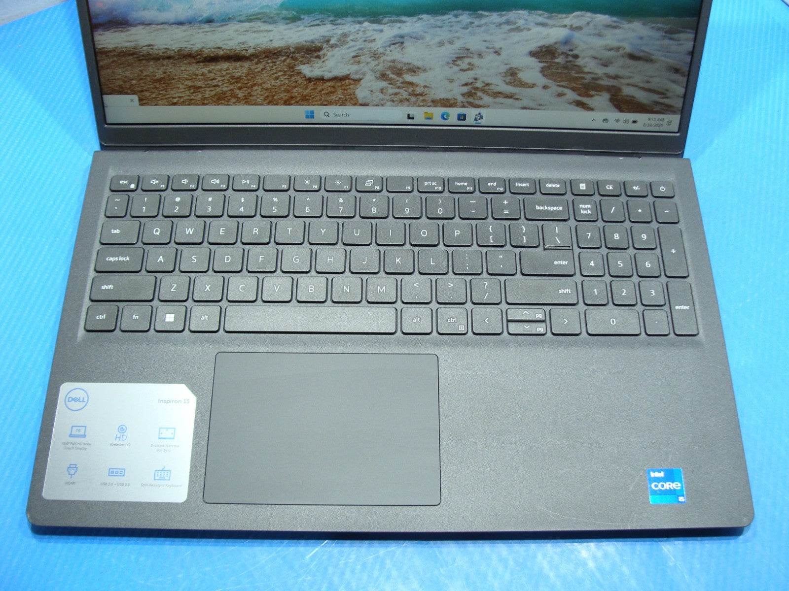 Dell Inspiron 3520 15.6” FHD TOUCH i5-1235U 1.3GHz 8GB 512GB SSD Win11Home - Tested Computer Laptop Parts
