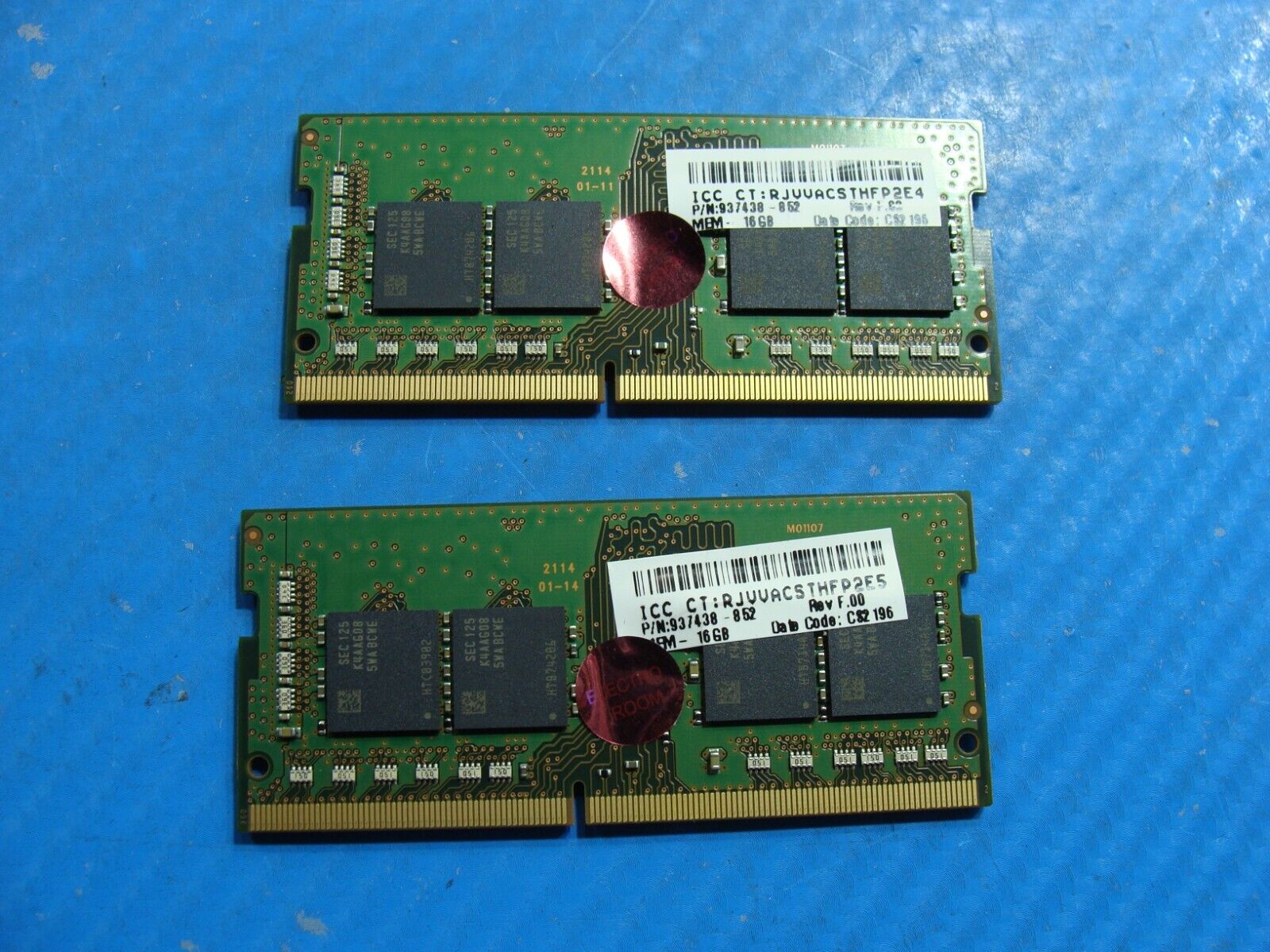 HP 840 G8 Samsung 32GB (2x16GB) PC4-3200AA Memory RAM SO-DIMM M471A2G43AB2-CWE