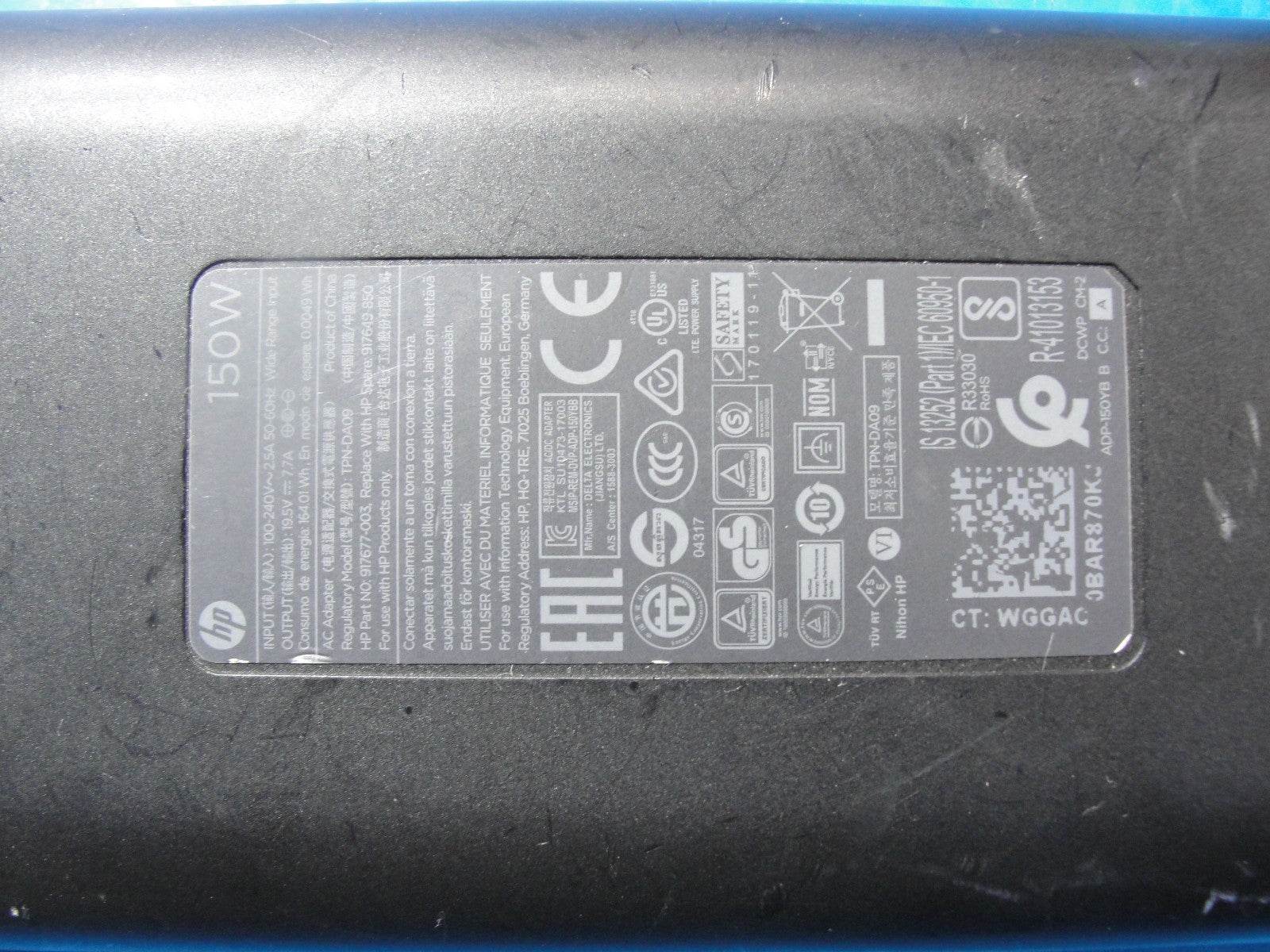 Genuine HP 150W AC Adapter – 19.5V 7.7A – 4.5×3.0mm Blue Tip (Center Pin) - Tested Computer Laptop Parts