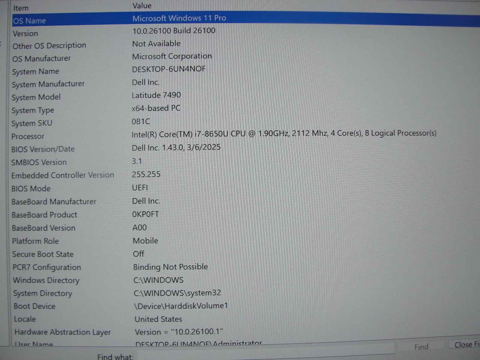 Dell Latitude 7490 14”FHD Intel Core i7-8650U 1.9GHz 16GB 512GB SSD +Charger - Tested Computer Laptop Parts