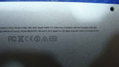 MacBook Air A1466 13" Mid 2013 MD760LL/A Bottom Case Silver 923-0443