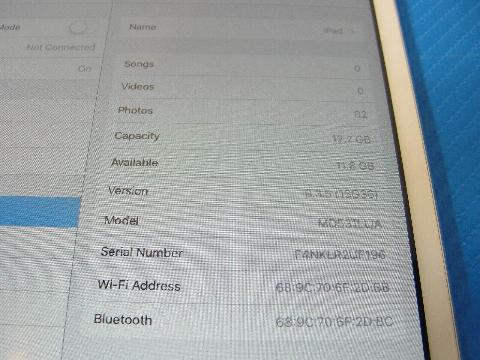 Apple iPad mini 1st Generation. 16GB, 7.9 in - White & Silver Very Good - Tested Computer Laptop Parts