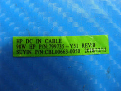 HP 14-cf0006dx 14" Genuine Laptop DC IN Power Jack w/Cable 799735-Y51