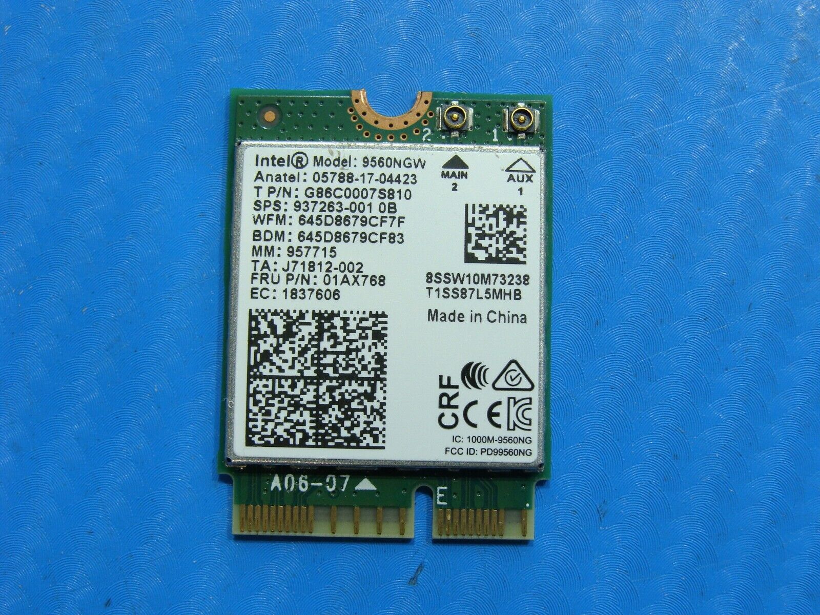 Asus ROG Strix SCAR II 15.6” GL504GM-WH71 OEM Wireless WiFi Card 9260NGW 01AX768