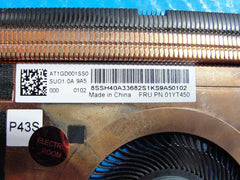 Lenovo ThinkPad P43s 14" CPU Cooling Fan w/Heatsink 01YT450 AT1GD001SS0