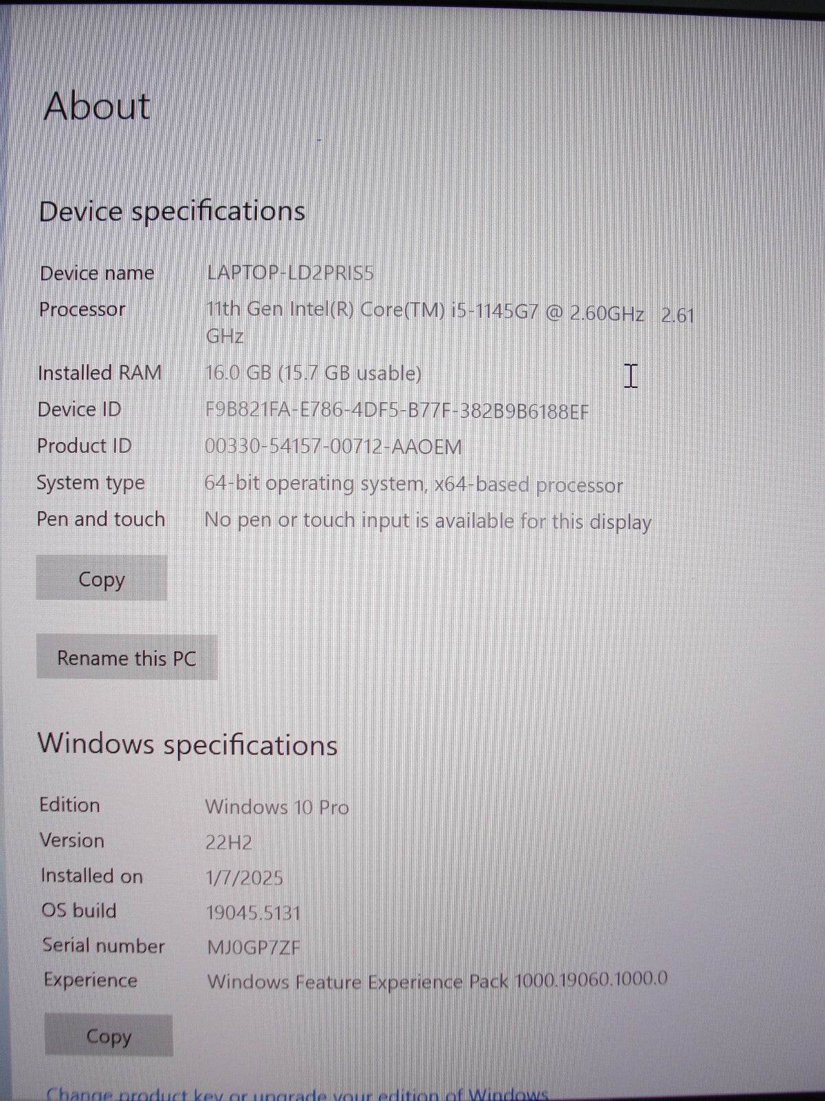 Lenovo ThinkPad X1 Carbon Gen 9 Core i5-1145G7 2.6GHz 16GB 512GB SSD 88%Battery - Tested Computer Laptop Parts