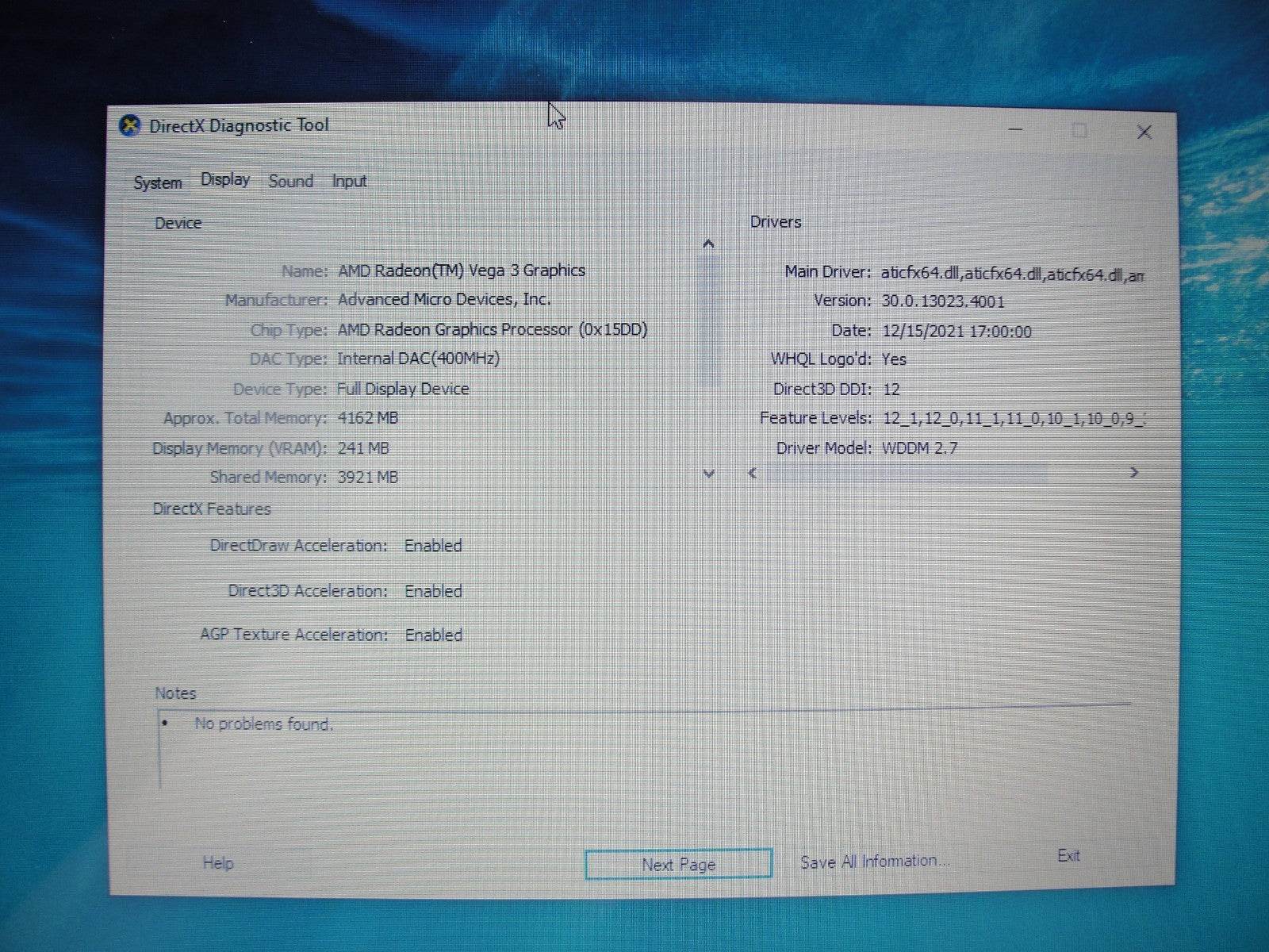 HP 15-DB0051OD 15.6”HD AMD Ryzen 3 2200U 2.5GHz 8GB HDD Reset 1TB+ Charger - Tested Computer Laptop Parts