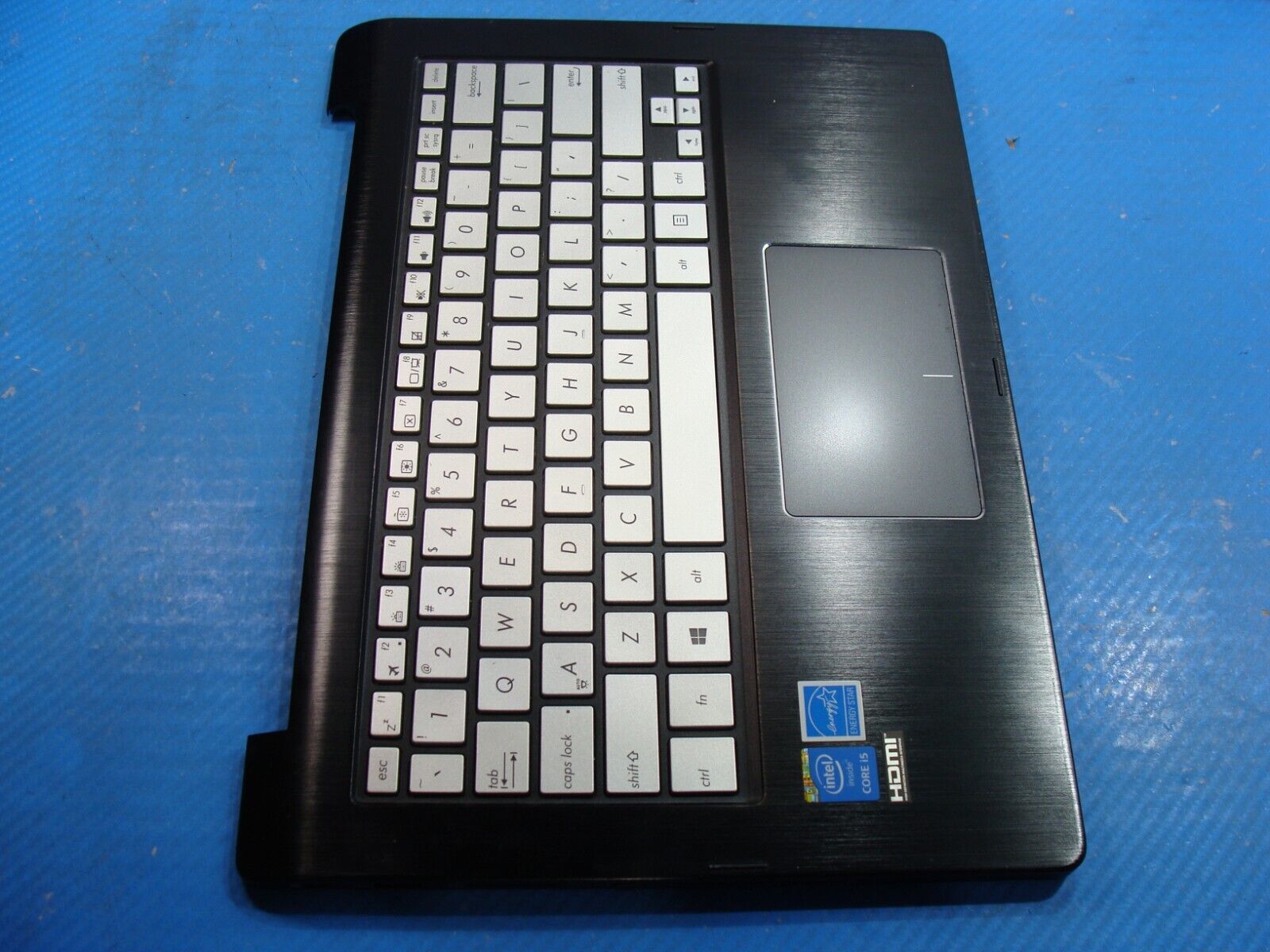 Asus 13.3” Q302L OEM Palmrest w/TouchPad Backlit Keyboard & Speakers NSK-UQCLC