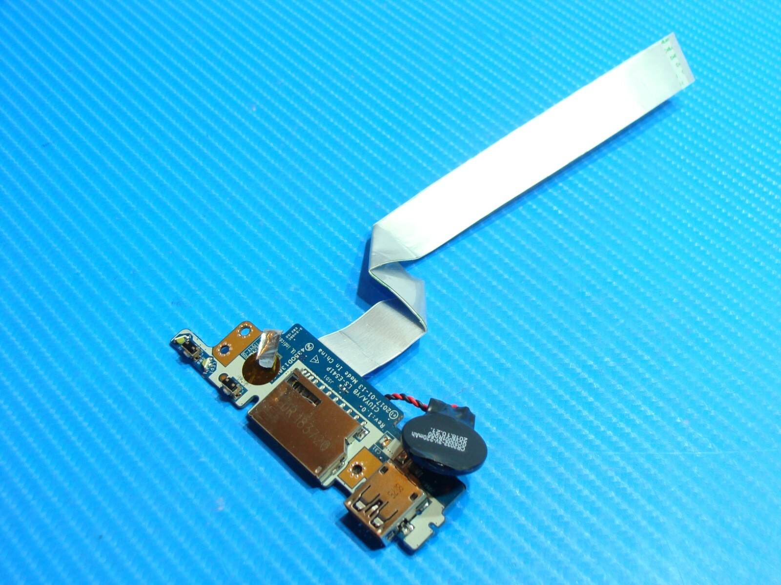 Lenovo IdeaPad Flex 5-1570 81CA 15.6 Audio USB Card Reader Board wCable LS-E541P - Tested Computer Laptop Parts