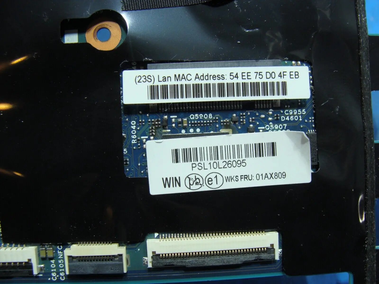 Lenovo ThinkPad 14” X1 Carbon 4th Gen i7-6600U 2.6GHz 16GB Motherboard 01AX809