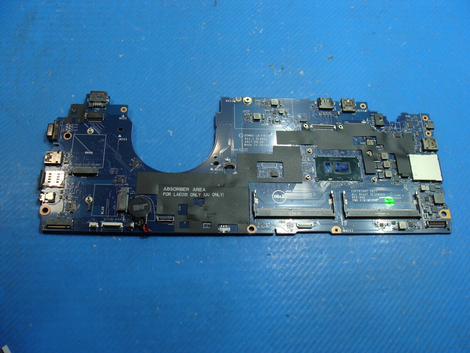 Dell Latitude 15.6” 5590 OEM Intel i5-8350U 1.7GHz Motherboard LA-F411P 2N9PD