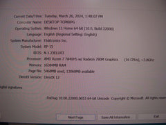 Eluktronics RP-15 G2 Gaming Laptop 15.6" QHD 165hz AMD 7 3.8GHz 16GB 1TB RTX4070