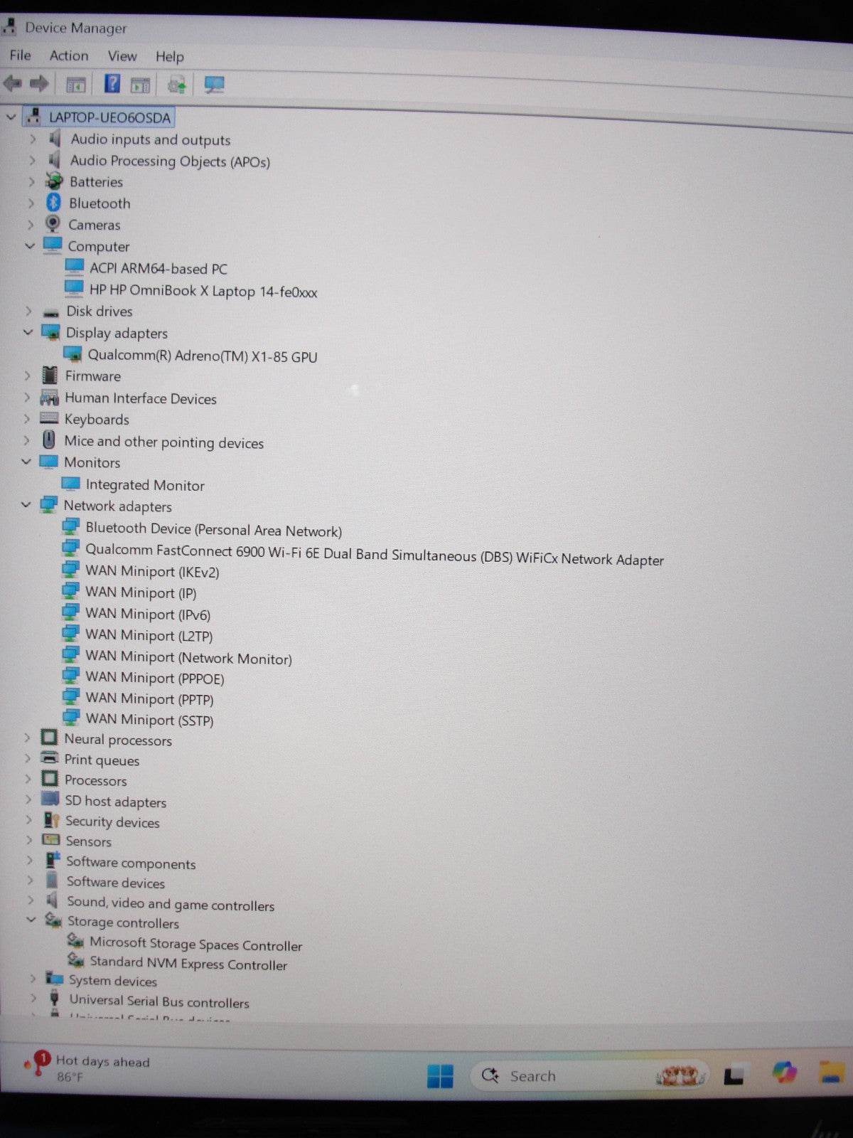 HP OmniBook X Ai 14-FE0013DX 14”WQXGA SD X Elite X1E78100 3.4GHz 16GB SSD 1TB - Tested Computer Laptop Parts