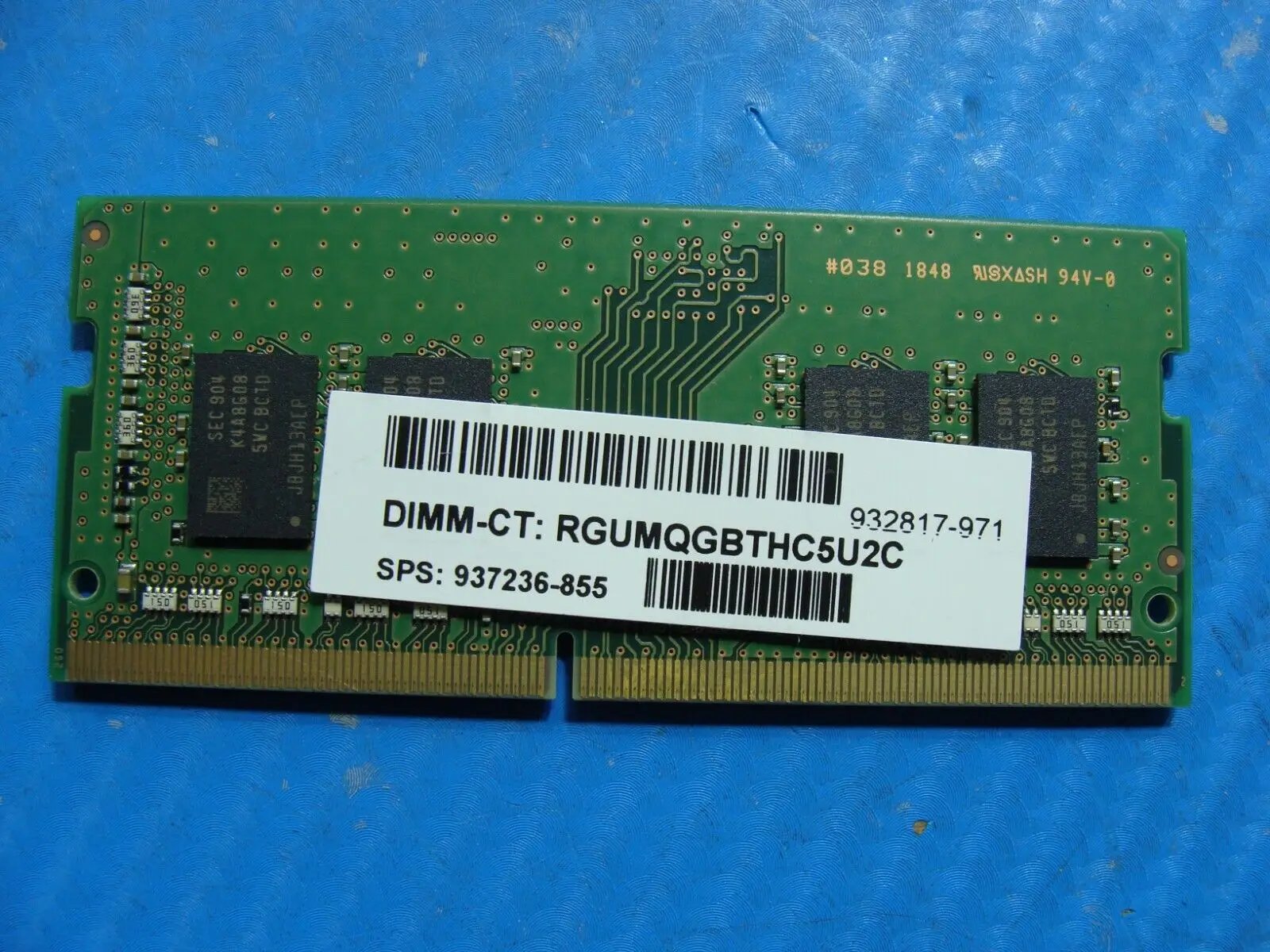 HP 14m-dh0003dx Samsung 8GB 1Rx8 PC4-2666V Memory RAM SO-DIMM M471A1K43CB1-CTD