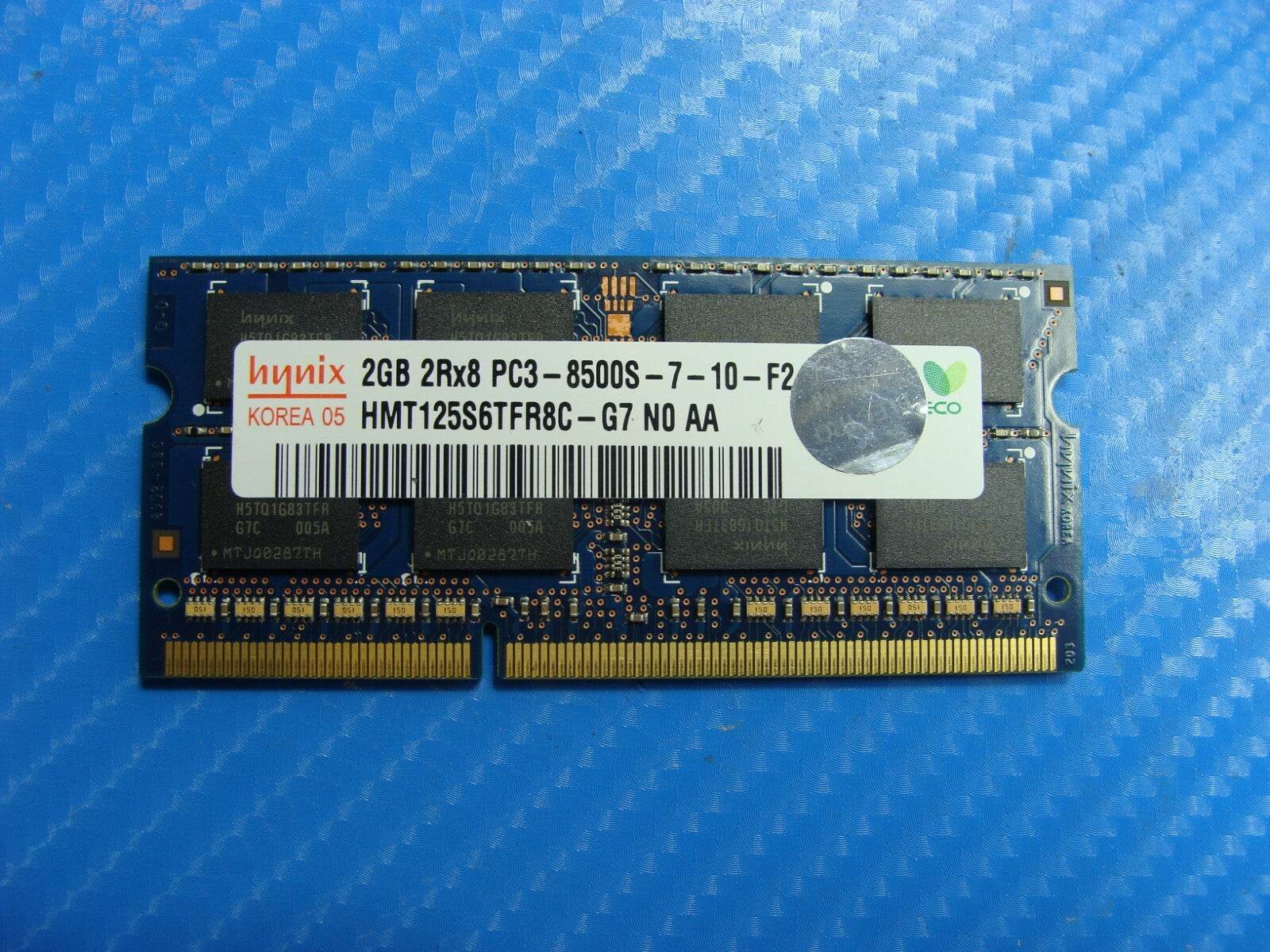 MacBook Pro A1286 Laptop Hynix 2GB Memory PC3-8500S-7-10-F2 HMT125S6TFR8C-G7 - Tested Computer Laptop Parts
