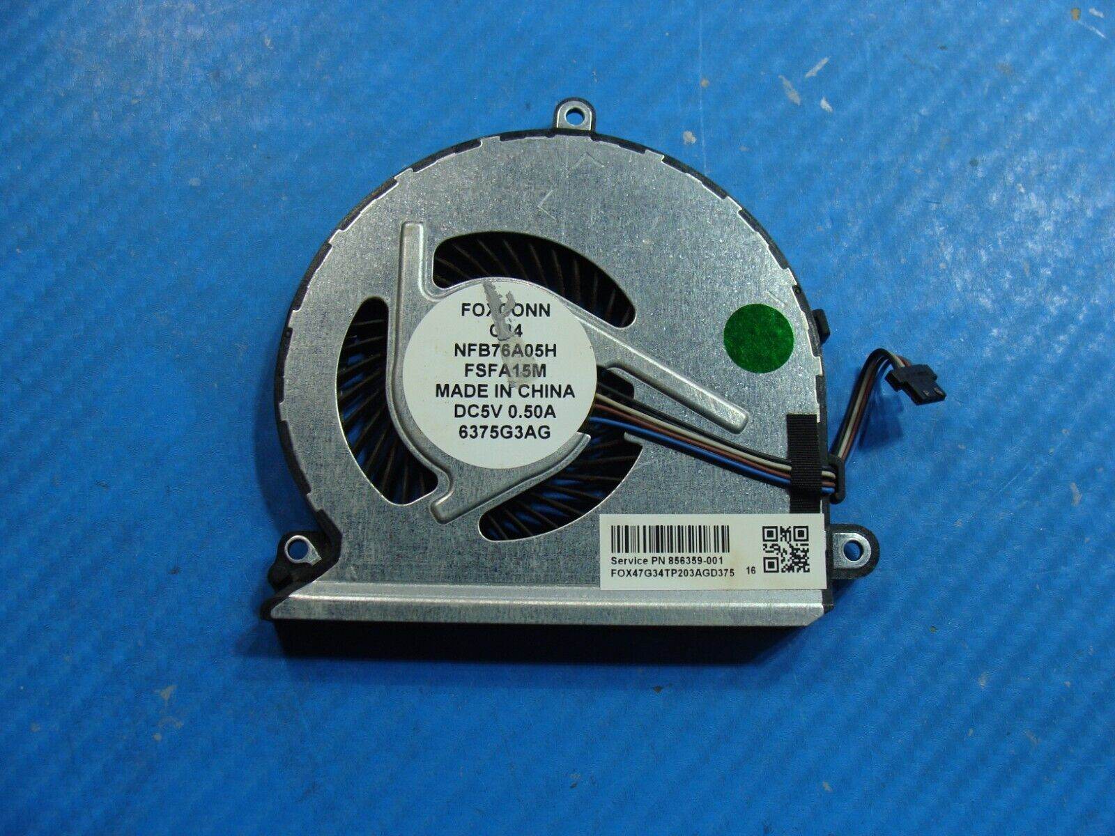 HP Pavilion 15.6” 15-au123cl OEM Laptop CPU Cooling Fan 856359-001 47G34TP203 - Tested Computer Laptop Parts