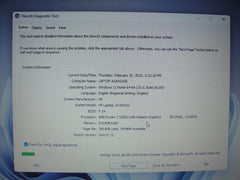 HP 15-EF2033DX 15.6” HD AMD Ryzen 3 5300U 2.6GHz 8GB SSD Reset 256GB- Charger - Tested Computer Laptop Parts