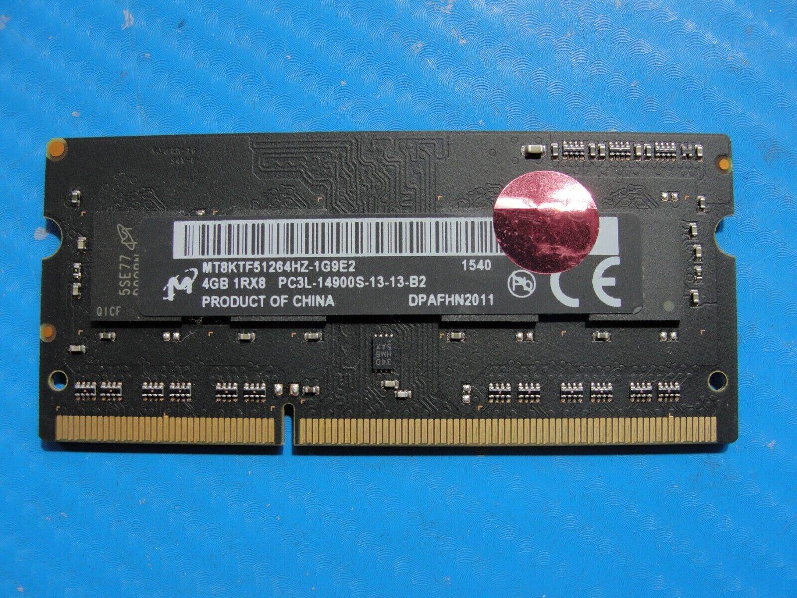 iMac A1419 Micron 4GB 1Rx8 PC3L-14900S Memory RAM SO-DIMM MT8KTF51264HZ-1G9E2 - Tested Computer Laptop Parts