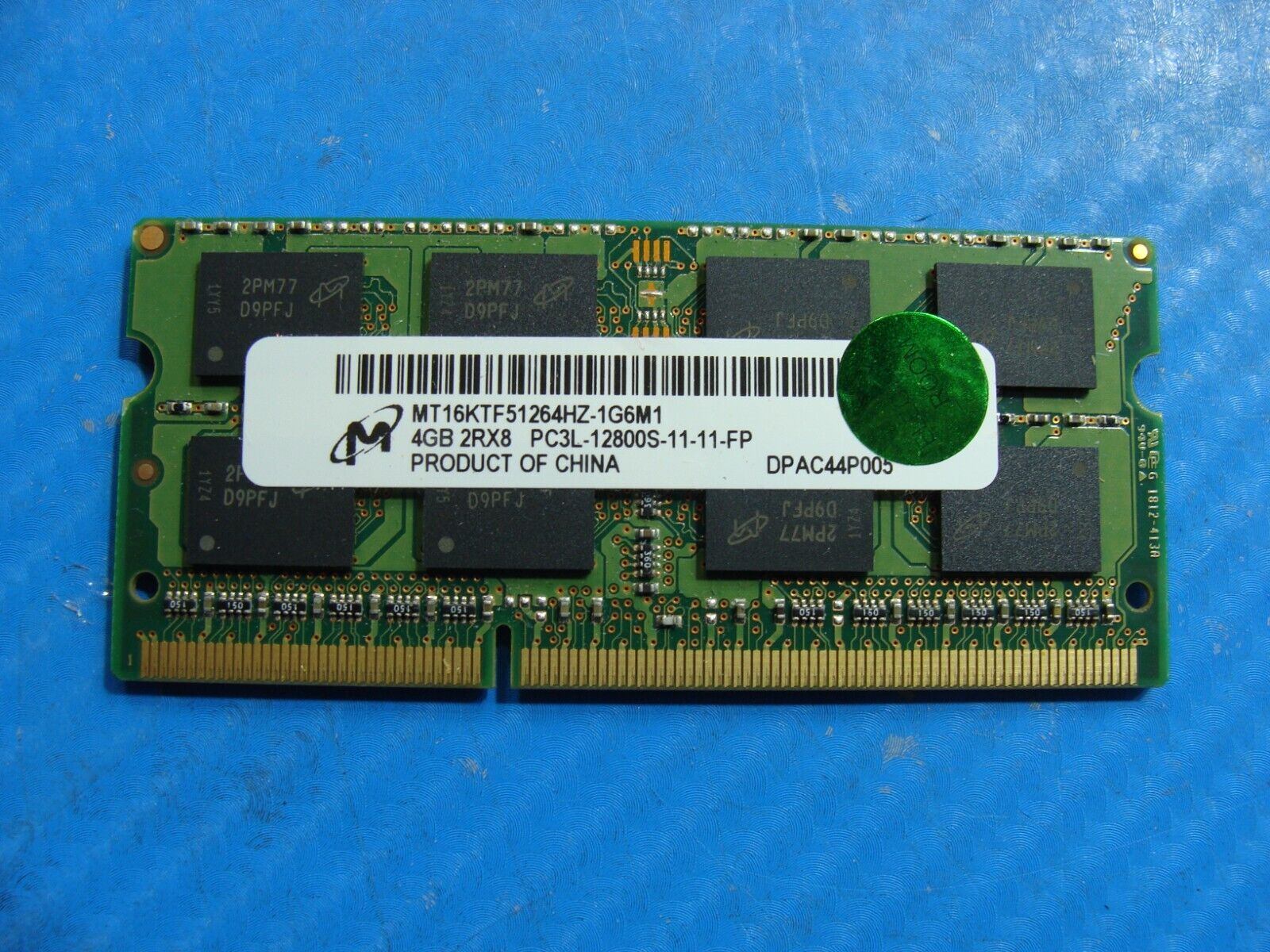 HP 745 G5 Micron 4GB 2Rx8 PC3L-12800S Memory RAM SO-DIMM MT16KTF51264HZ-1G6M1
